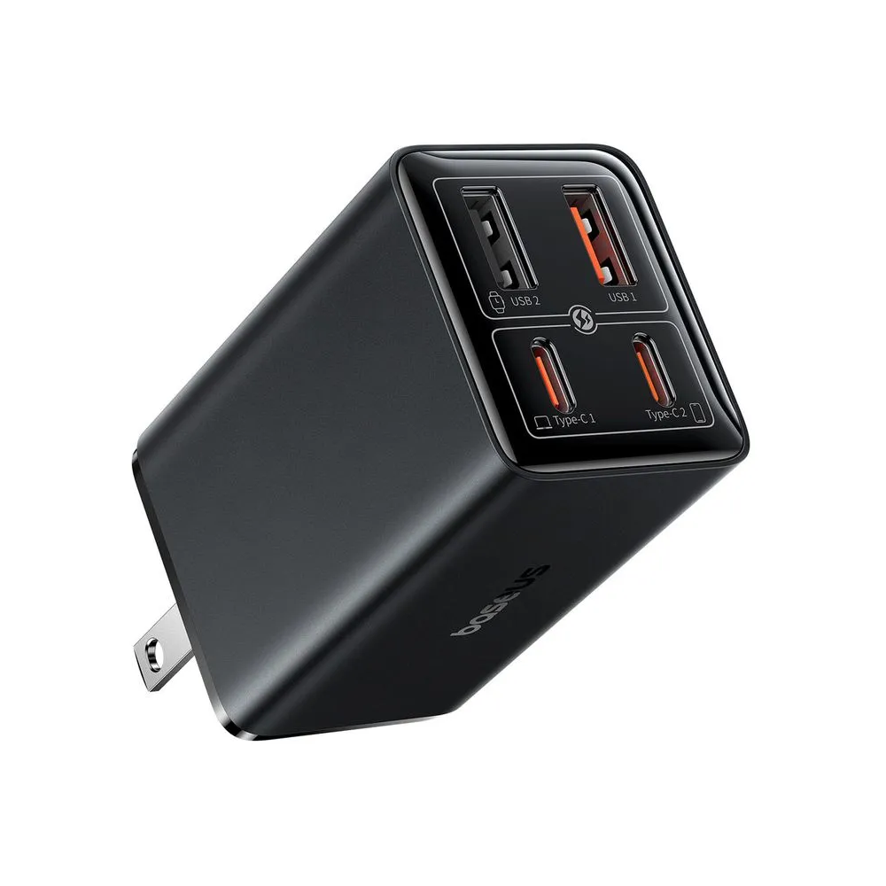 CARGADOR GaN BASEUS GaN6 PRO P10162702113-00 2C+2U 65W US NEGRO