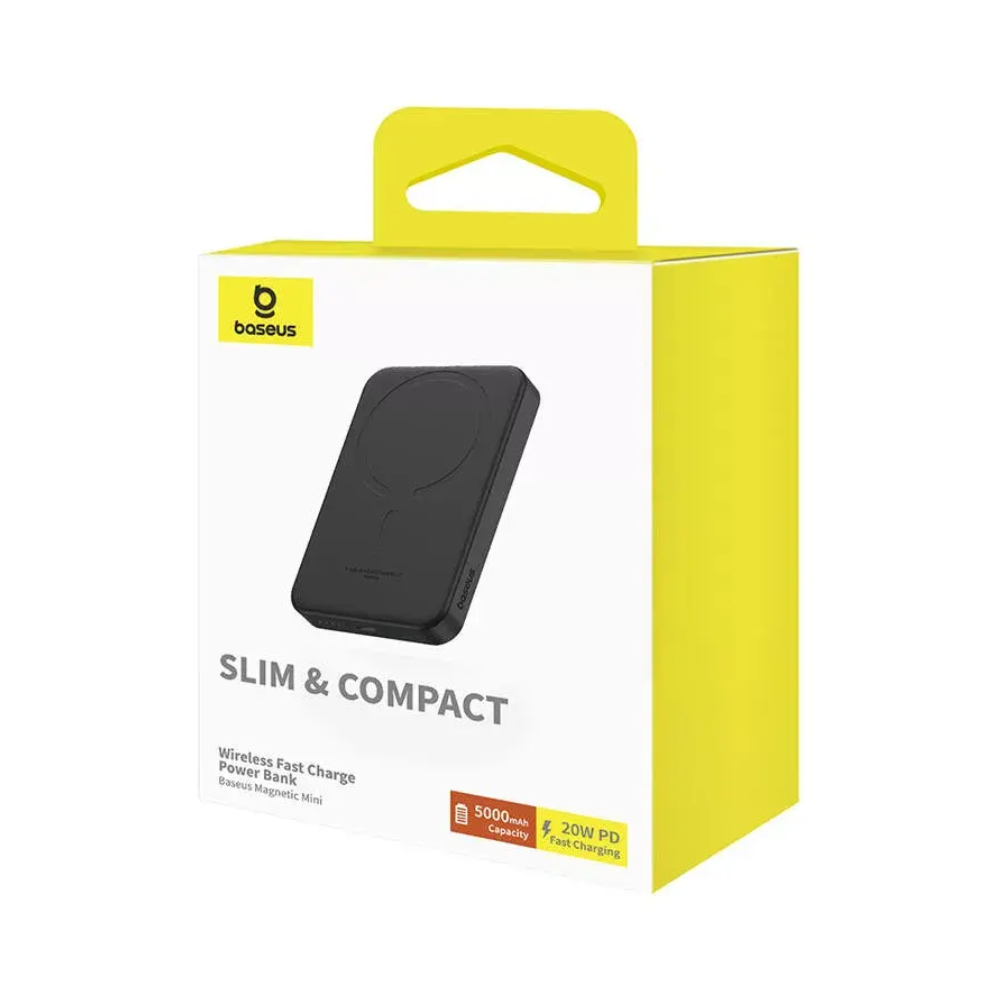 POWER BANK BASEUS MAGNÉTICO MINI P10022107113-00 5000MAH 20W NEGRO