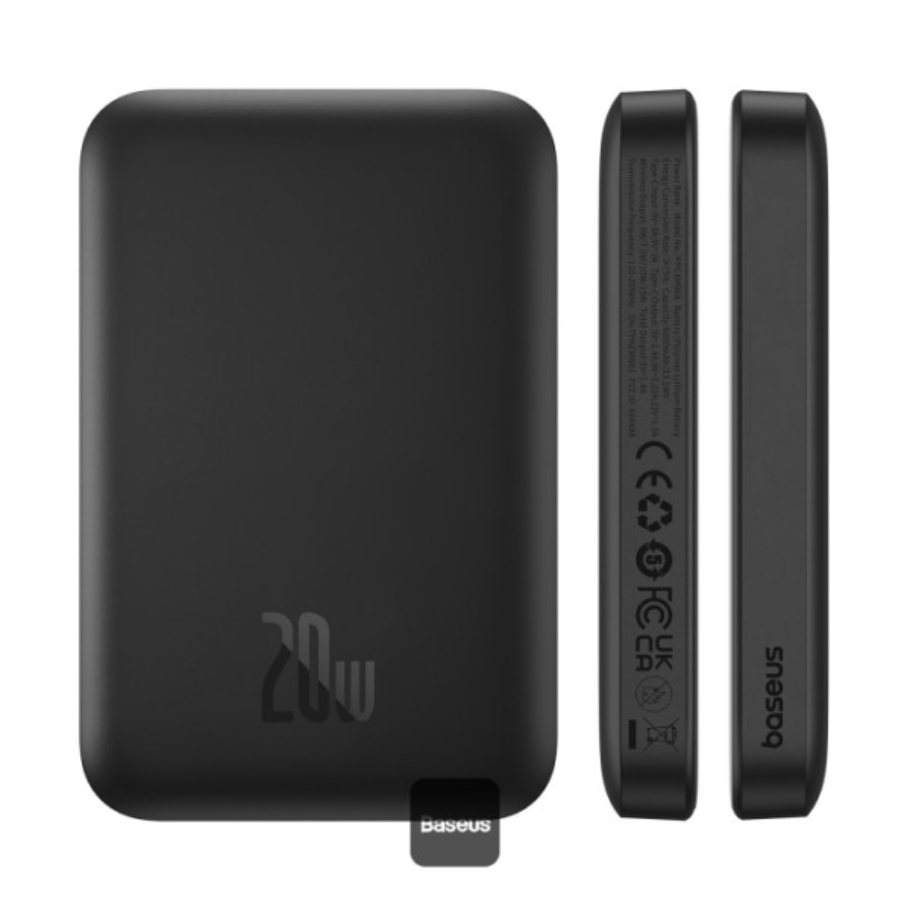 POWER BANK BASEUS MAGNÉTICO MINI AIR P10059002113-00 6000MAH 20W NEGRO