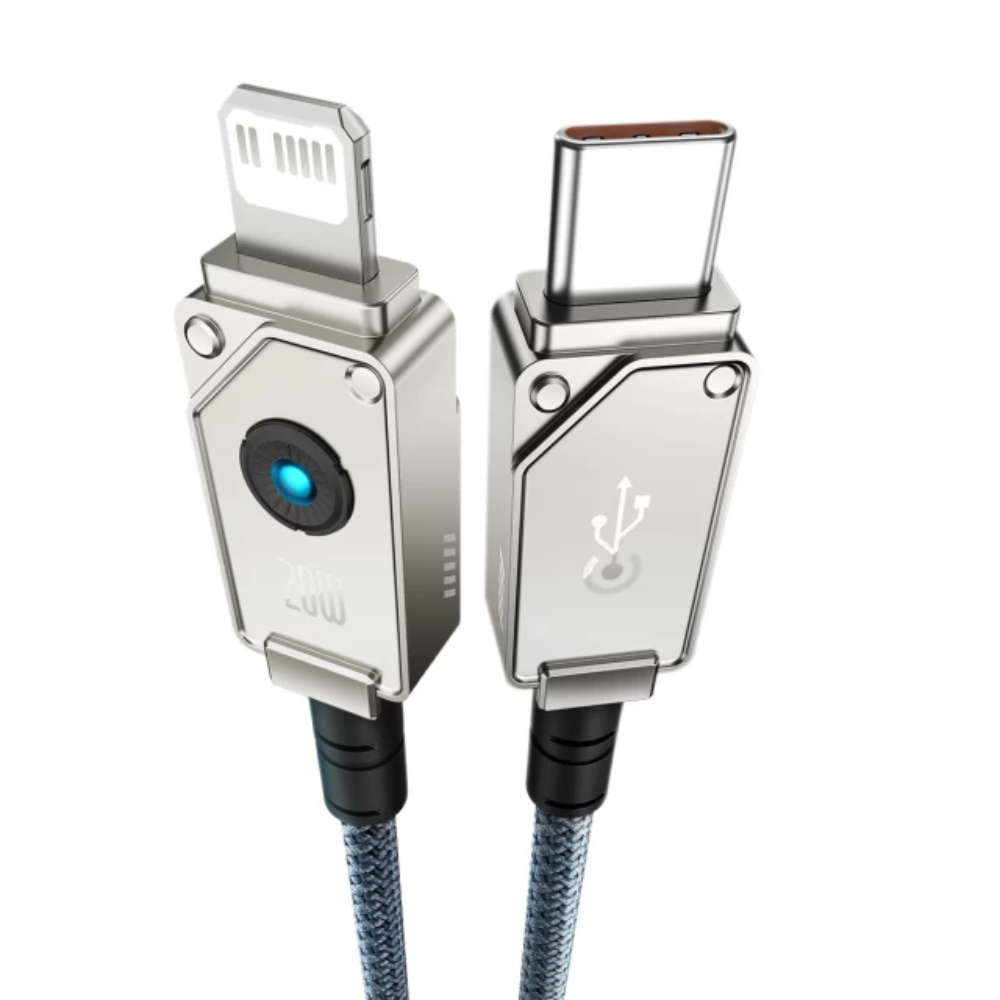 CABLE DE CARGA RÁPIDA BASEUS SERIE UNBREAKABLE P10355803221-01 TYPE-C A IP 20W 2M BLANCO