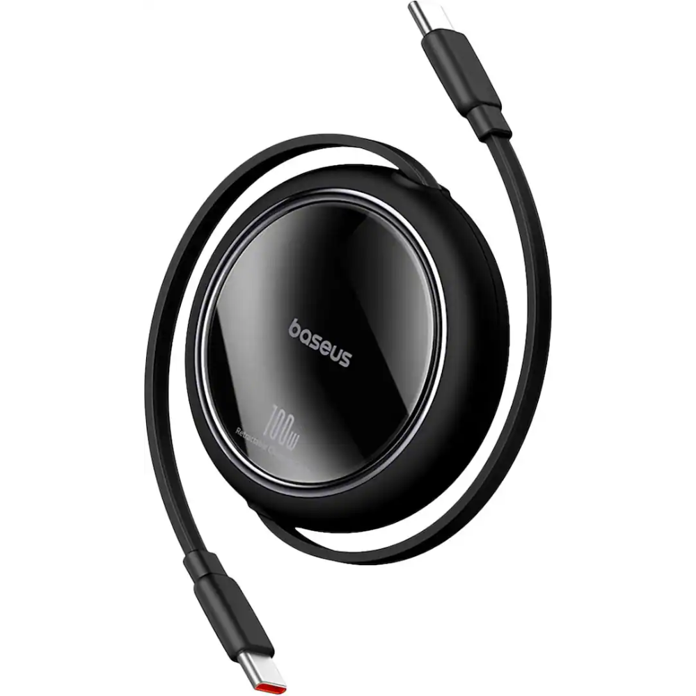 CABLE RETRÁCTIL FREE2PULL E0415500 USB-C A USB-C 100W 1M NEGRO