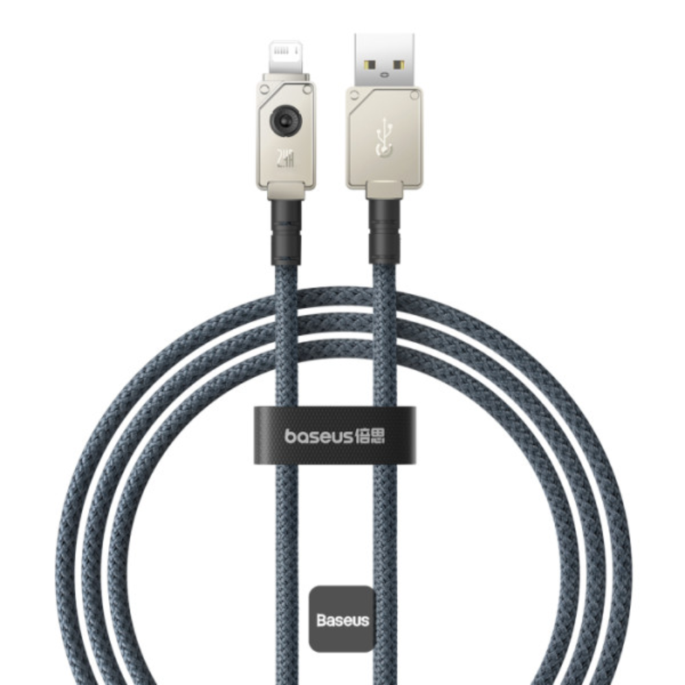 CABLE DE CARGA RÁPIDA BASEUS SERIE UNBREAKABLE P10355802221-01 USB A IP 2.4A 2M BLANCO