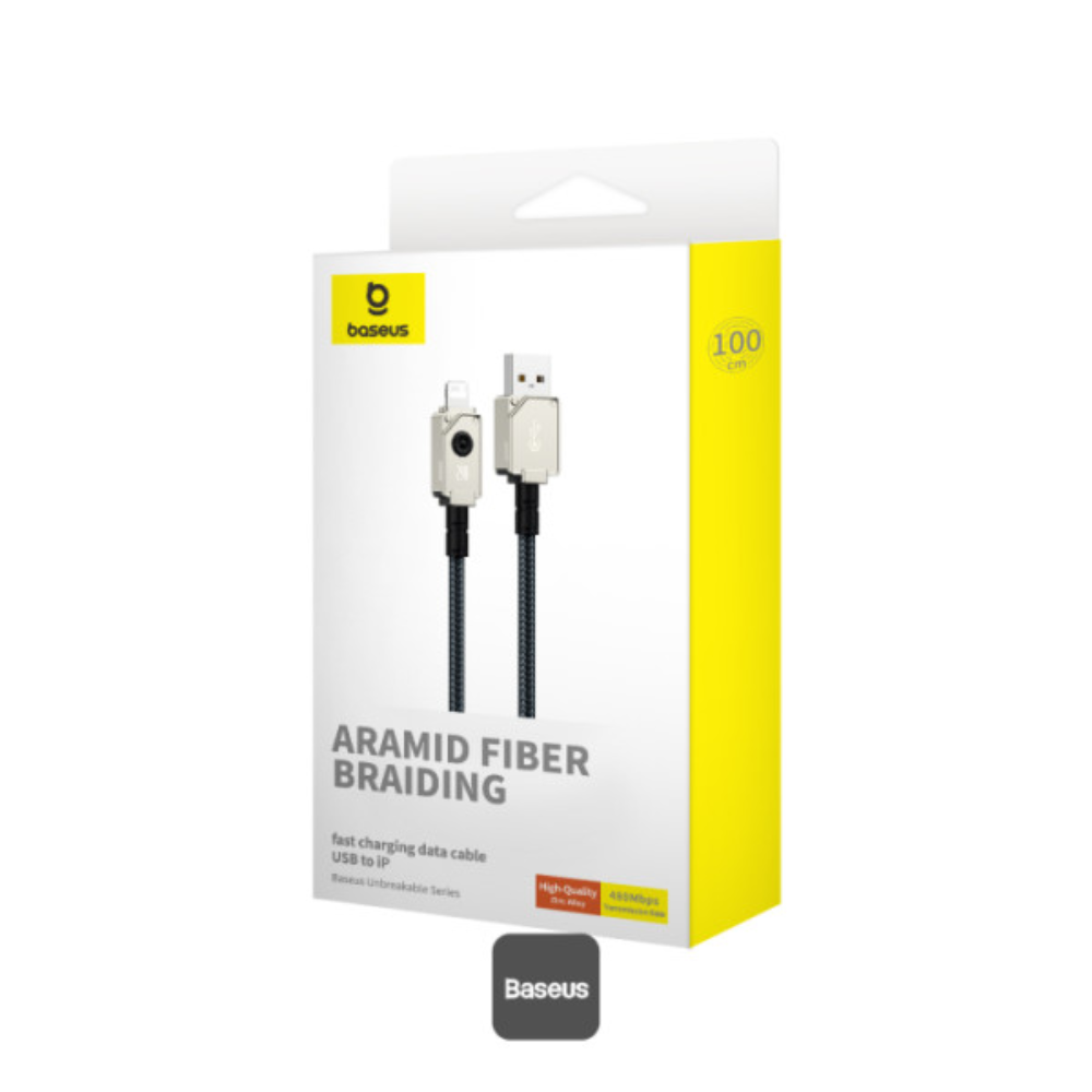 CABLE DE CARGA RÁPIDA BASEUS SERIE UNBREAKABLE P10355802221-00 USB A IP 2.4A 1M BLANCO