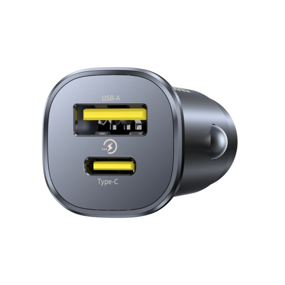 CARGADOR DE AUTO BASEUS GOTRIP DP1 C00072300123-01 C+C 30W NEGRO