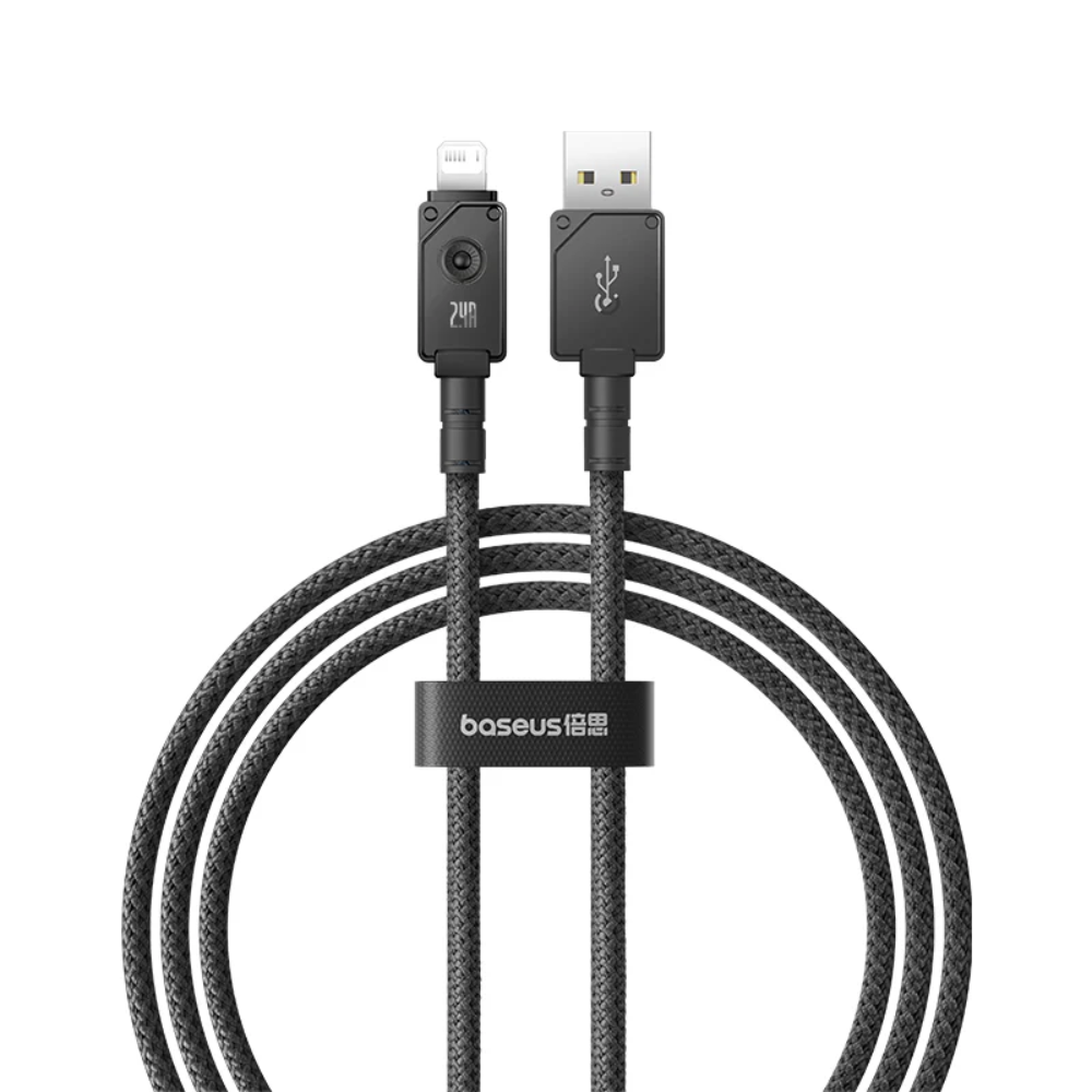 CABLE DE CARGA RÁPIDA BASEUS SERIE UNBREAKABLE P10355802111-01 USB A IP 2.4A 2M NEGRO