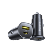 CARGADOR DE AUTO BASEUS GOTRIP DP1 C00072300123-01 C+C 30W NEGRO