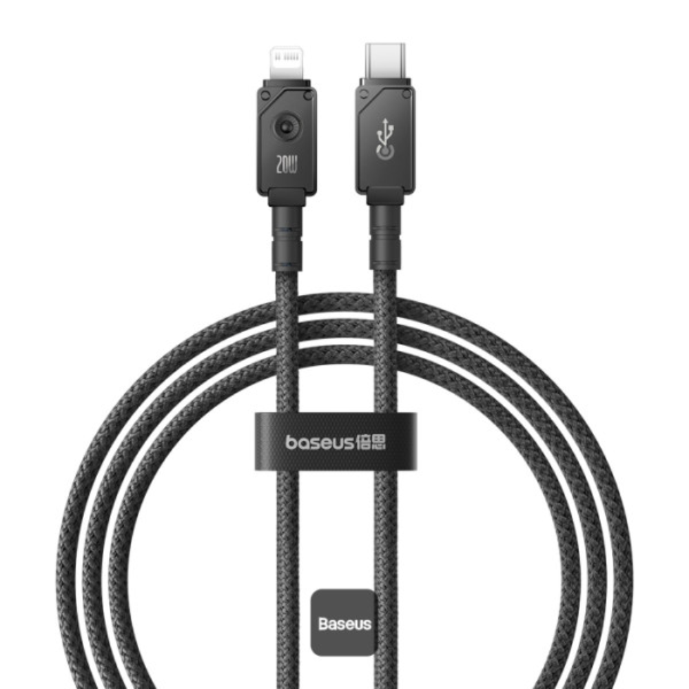 CABLE DE CARGA RÁPIDA BASEUS SERIE UNBREAKABLE P10355803111-00 TYPE-C A IP 20W 1M NEGRO