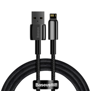 CABLE LIGHTNING A USB 1MT CALWJ-01 CARGA RAPIDA 2.4A TUNGSTEN GOLD NEGRO