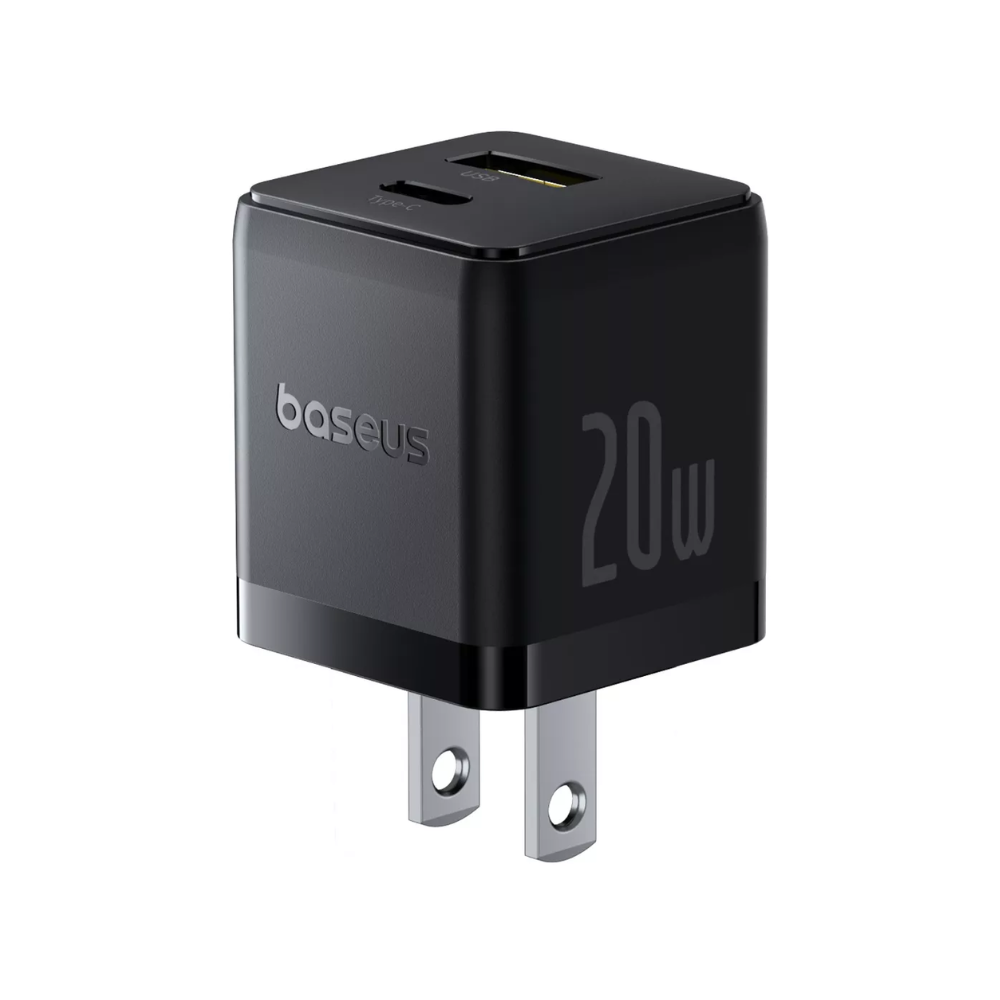 CARGADOR PALM C+U 20W US P10111609113-01 CON CABLE MINI WHITE USB-C A USB-C 60W 1MT NEGRO