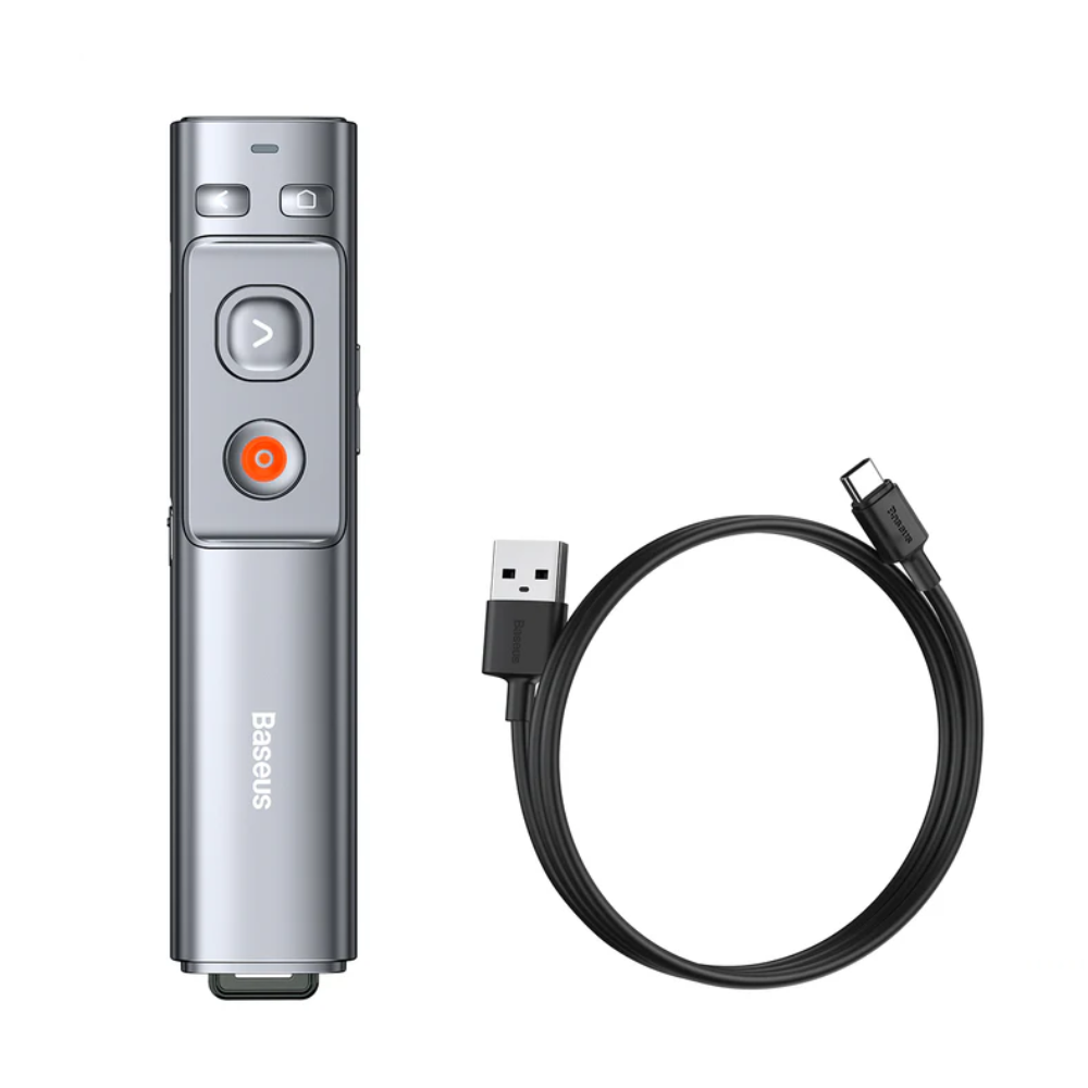 PRESENTADOR INALÁMBRICO ACFYB-B0G ORANGE DOT LÁSER ROJO GRIS SIN BATERÍA
