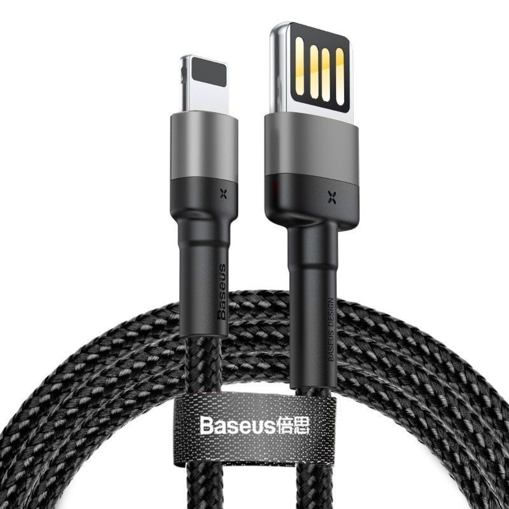 CABLE USB A LIGHTNING 1.5A 2MT CALKLF-HG1 CAFULE EDICIÓN ESPECIAL  GRIS+NEGRO