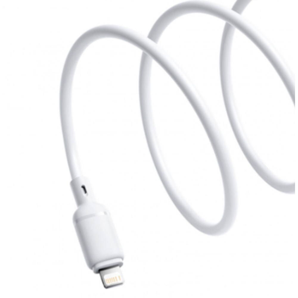 CABLE USB A LIGHTNING 1MT P10377702213-00 SILKY 2.4A BLANCO